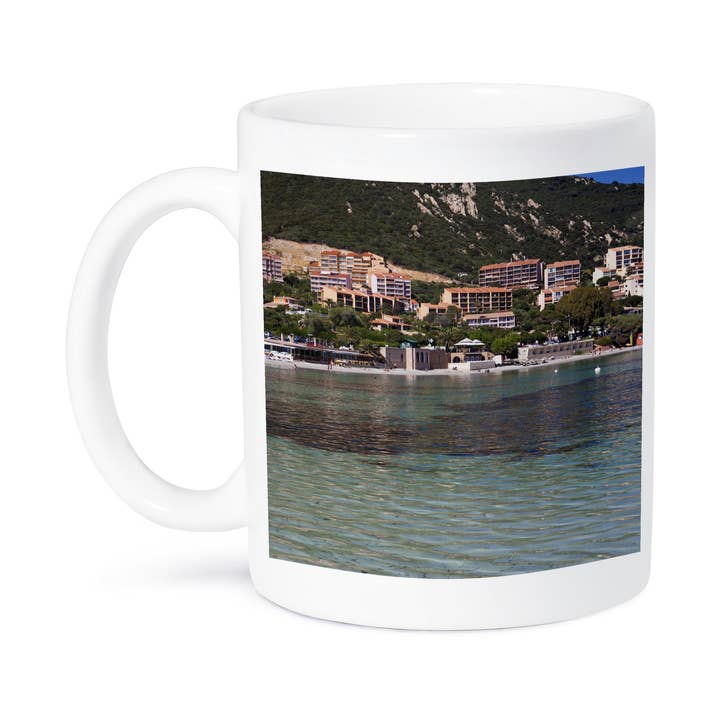 3dRose - Wholesale Coffee Mug - 3dRose, France, Corsica, Ajaccio, Scudo, town beach - EU09 WBI3682 - Walter Bibikow, Mug8