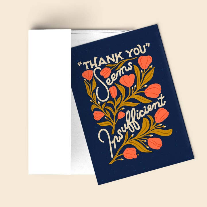 Vintage Botanisk Takkort - Tak synes Insuff... for engroshandel hos Liz Kohler Brown