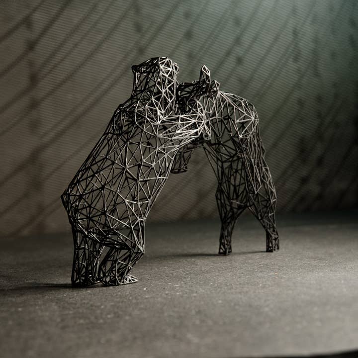 3DOfficeAT - Wholesale Decorative Tabletop Object - Bull vs. Bear Market Statue - Decor Sculpture