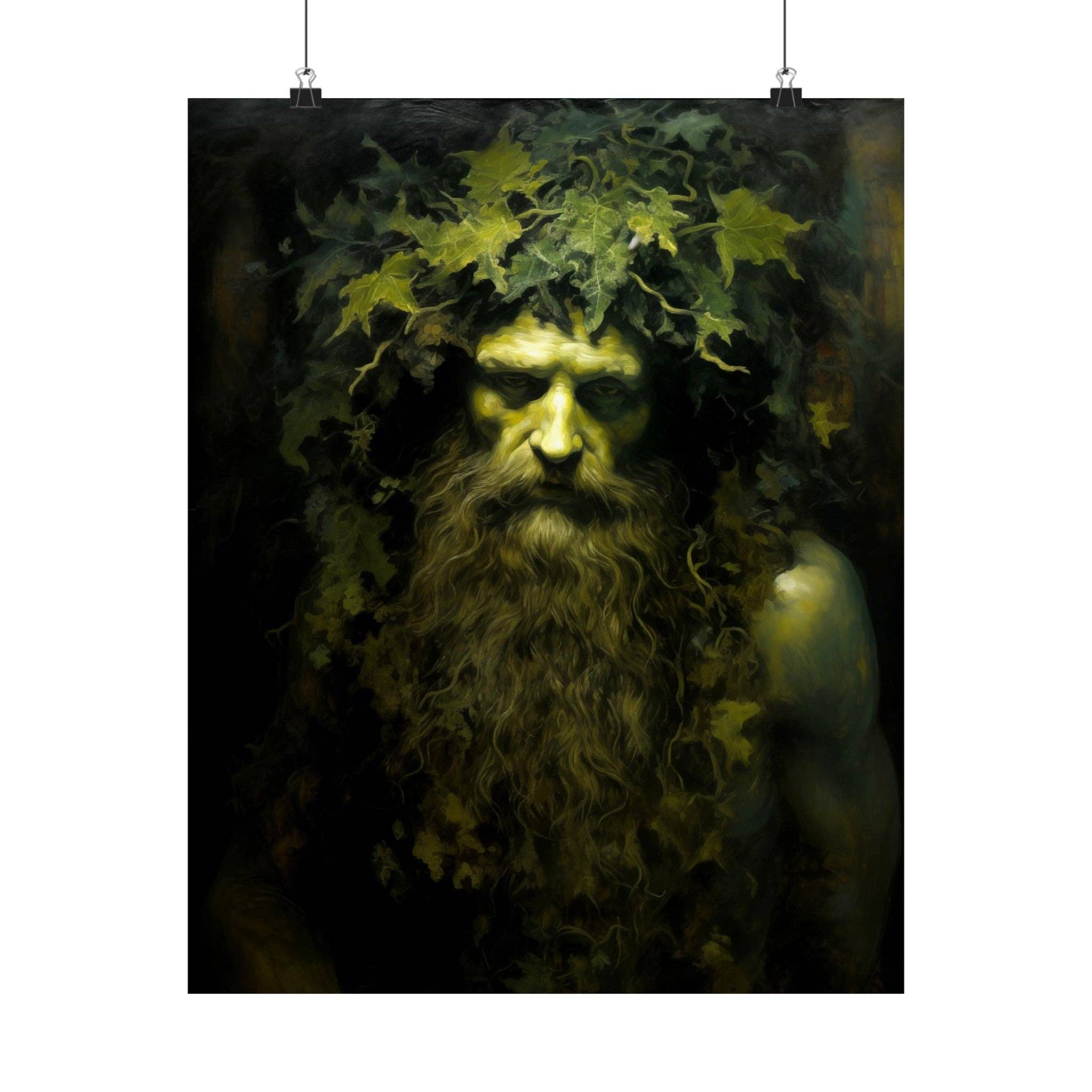 Ye Curiosity Shoppe - Wholesale Art Print - Green Man Celtic Art Print2