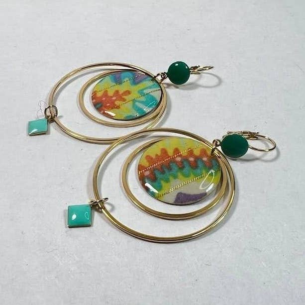 Ibiza hoop earrings for wholesale by Miss Pompom