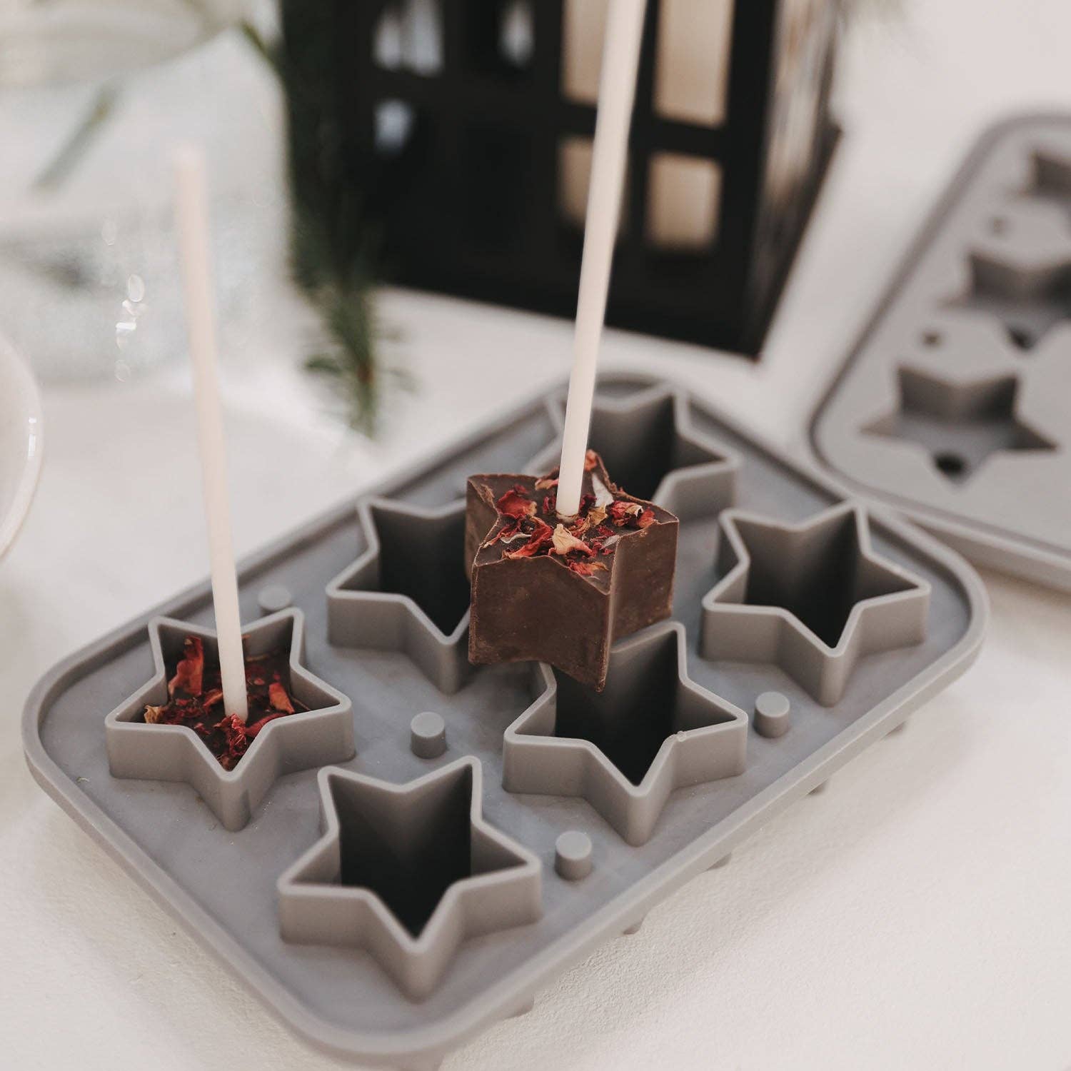Eulenschnitt - Wholesale Ice Tray/Mold - Ice cube mold stars gray (pack of 6 pcs.)7