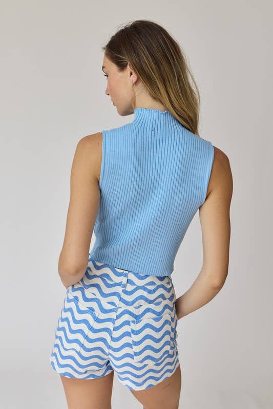 Blue PP17004 - Legacy Wave Denim Shorts for wholesale on Faire3