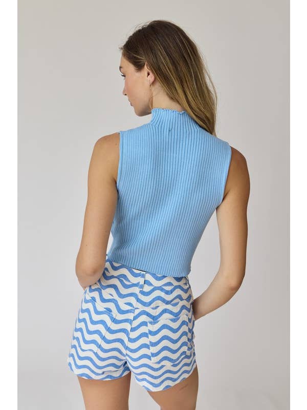 Blue PP17004 - Legacy Wave Denim Shorts for wholesale on Faire3