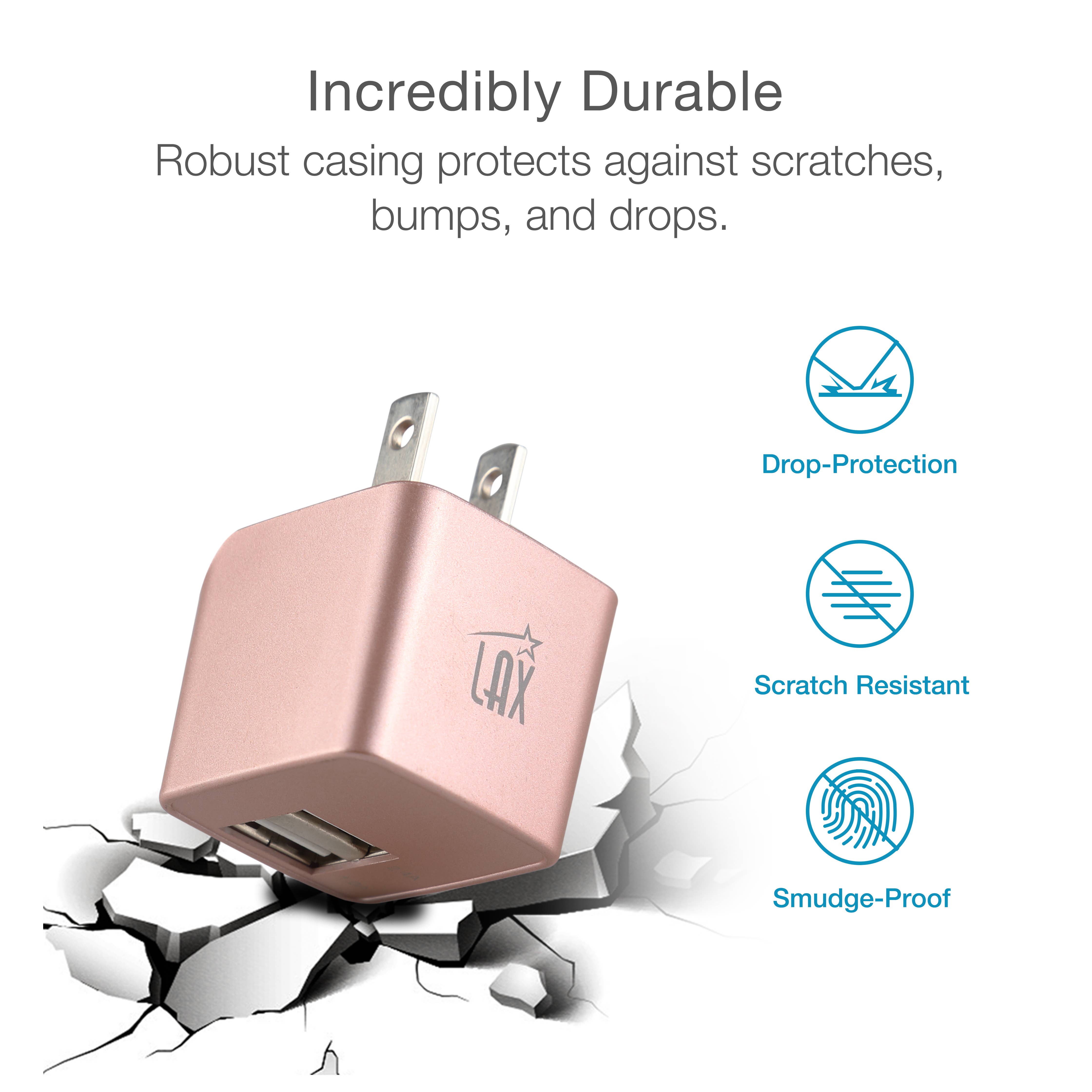 LAX Gadgets - Wholesale Portable Charger - Ultra-Compact Dual USB Wall Charger – Retail Packaging23