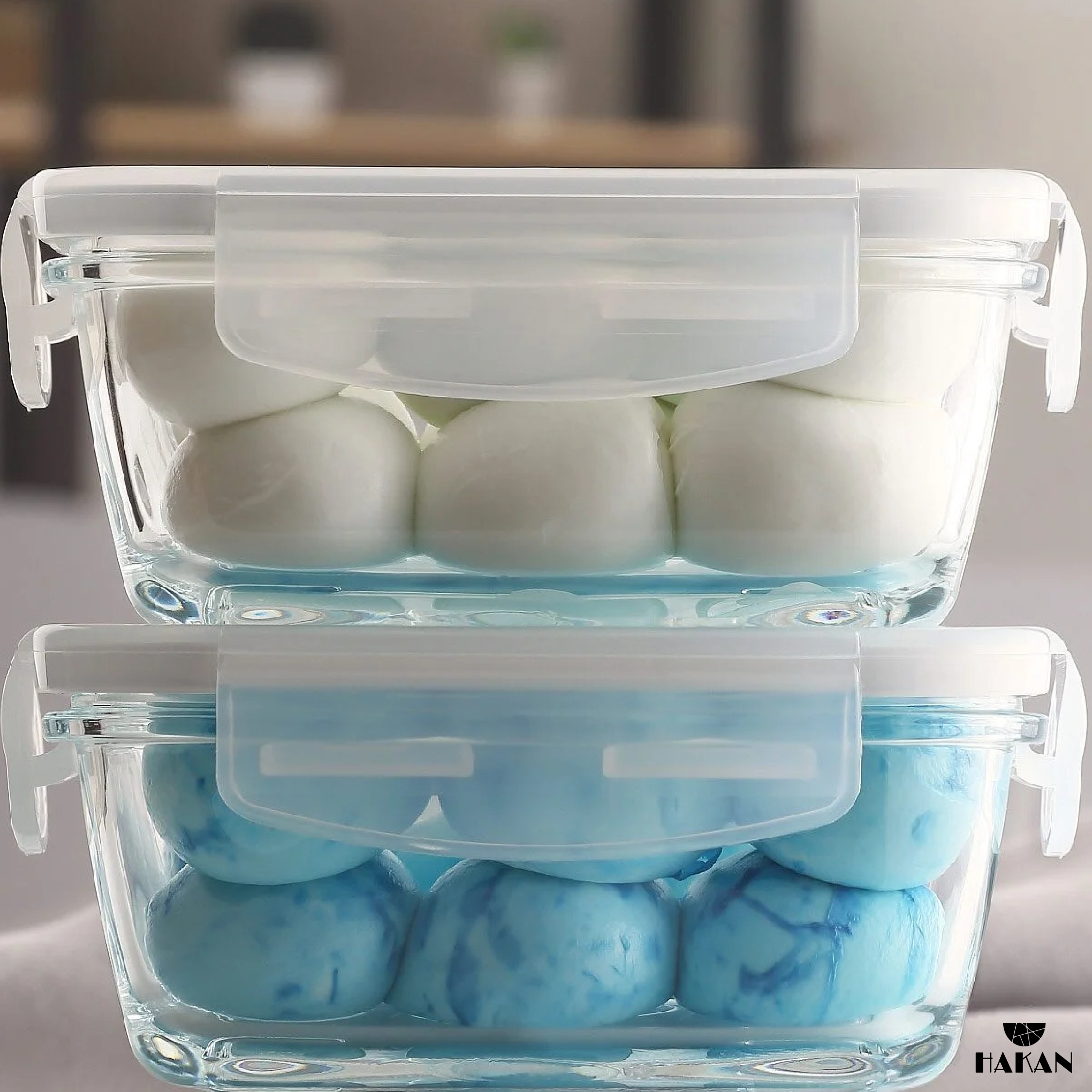 Hakan - Vendita all'ingrosso Contenitori per alimenti - Set di contenitori in vetro LAV con coperchi, 1 pz9