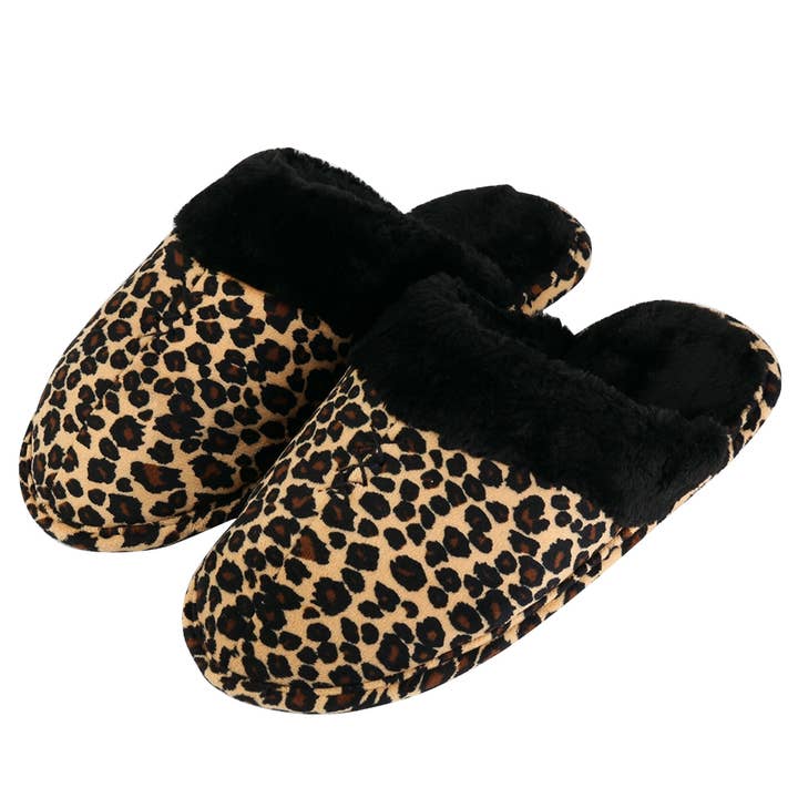 Pantofole in Memory Foam Leopard Tartan (taglia da donna americana dalla 6 alla 10) per la vendita all'ingrosso da parte di Aerusi