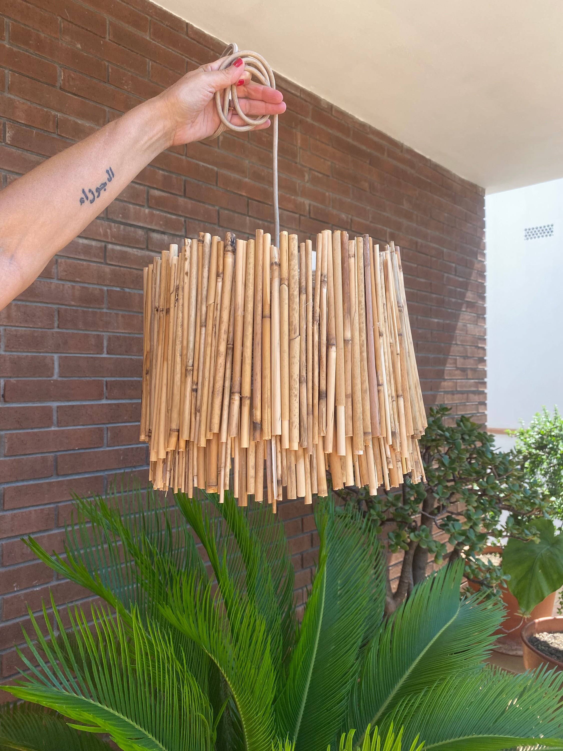 Geometrik Design - Wholesale Wall Stone - Decorative Bamboo Lamp Hanging Bamboo Cane1
