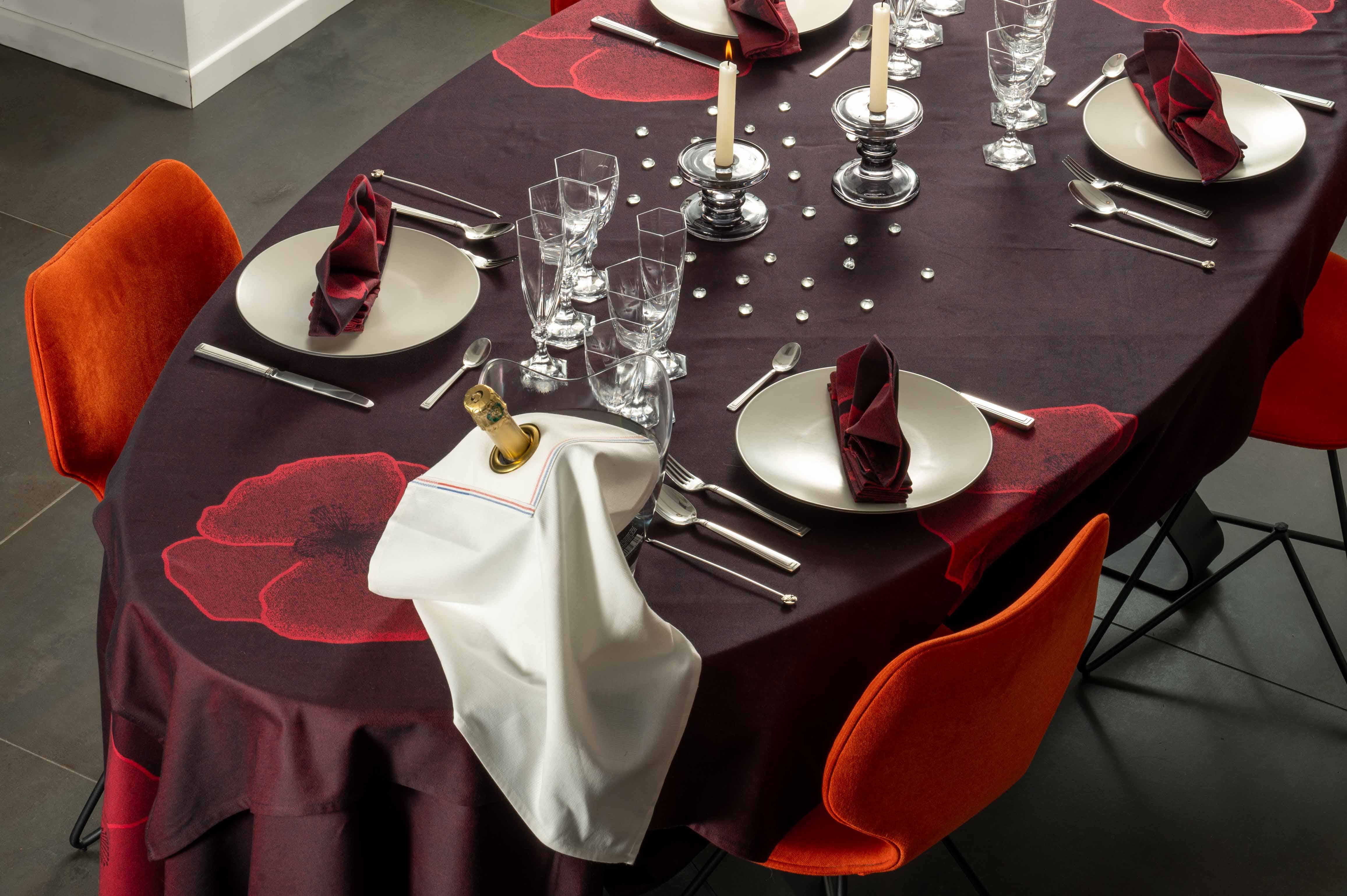 Dresseur de tables - Vente Nappes - Nappe Coquelicot 3
