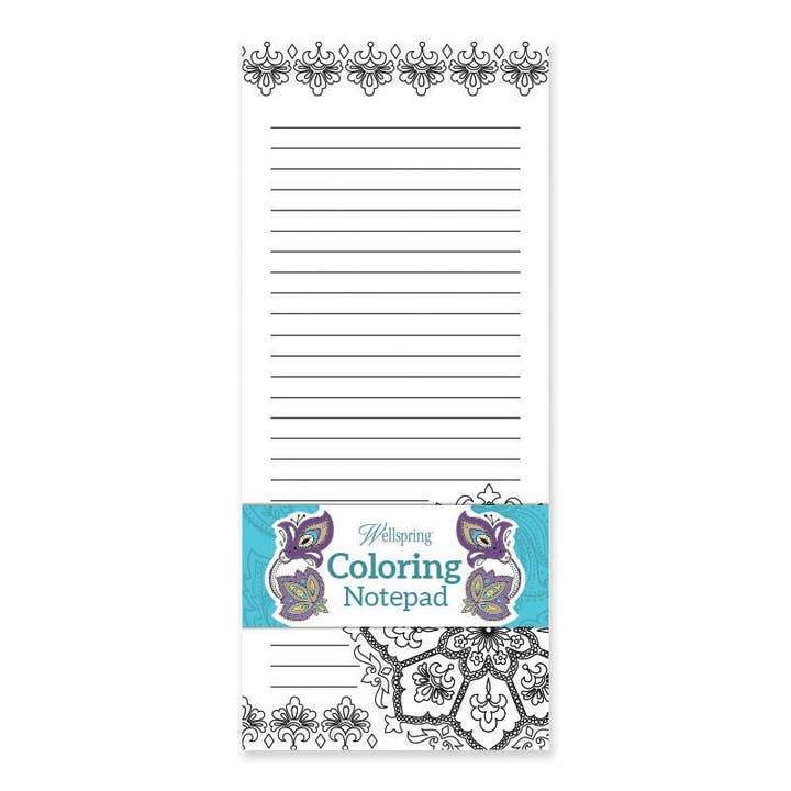Coloring Notepad - Medallion for wholesale by Wellspring