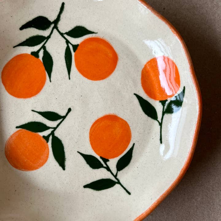 Ninth House Goods - Wholesale Salad plate - Mandarins Lunch/Salad Plate1