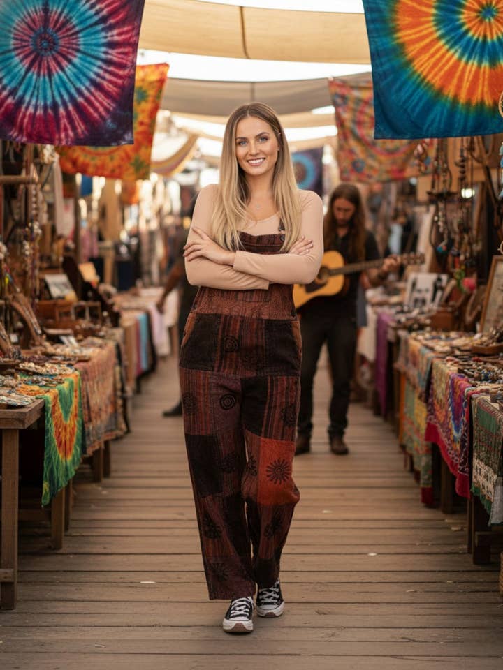 Mono unisex patchwork artigianale | Kimago per la vendita all'ingrosso da parte di Kimago Look