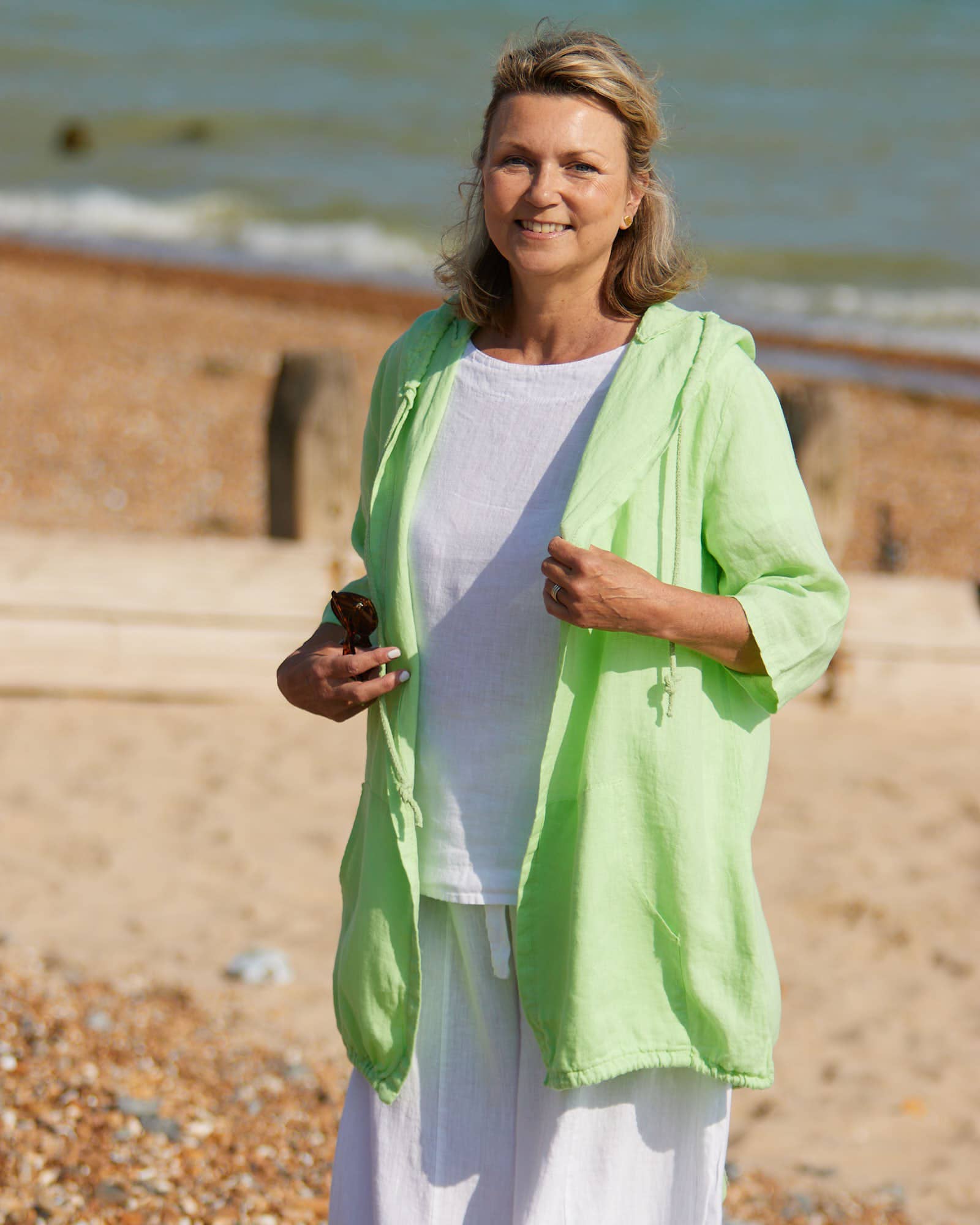 Cadenza Italy Ltd – Engroshandel Jakke - Dame – Casual hættejakke i hør5