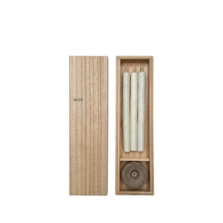 Japan Best - Wholesale Tapered Candle/Candlestick - Candles for Purification: Charcoal, Sage, Salt2