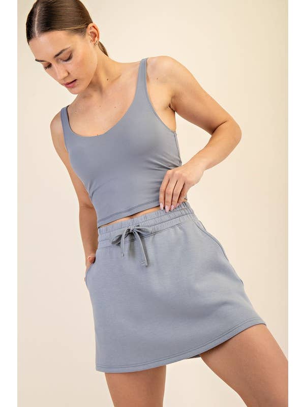 Sunday Morning - Wholesale Skort – Women's - S297037-STANDARD FIT MODAL SCUBA SKORT26