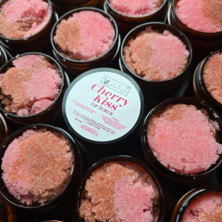 Cherry Kiss Lip Scrub (Pink & Purple 2026) for wholesale by The Pampered Hen