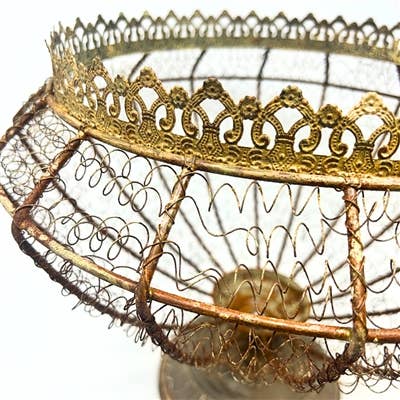 David Christopher's Collection - Wholesale Urn - Royal Vintage Wired Urn H: 12.5" X W: 14.5" 2