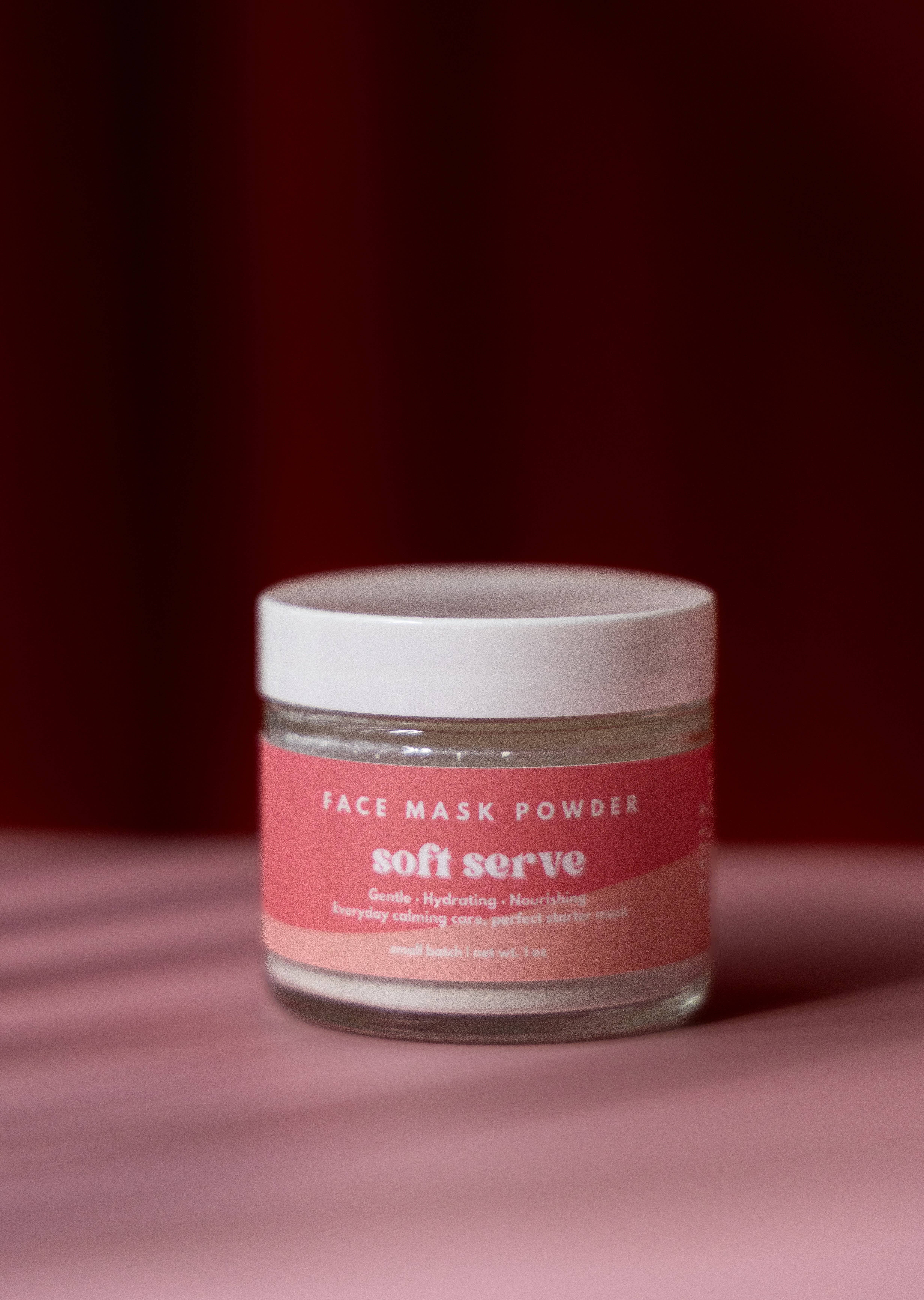 Barely Serious - Wholesale Skincare Face Mask - Soft Serve | Oatmeal Cookie | Face Mask Powder1
