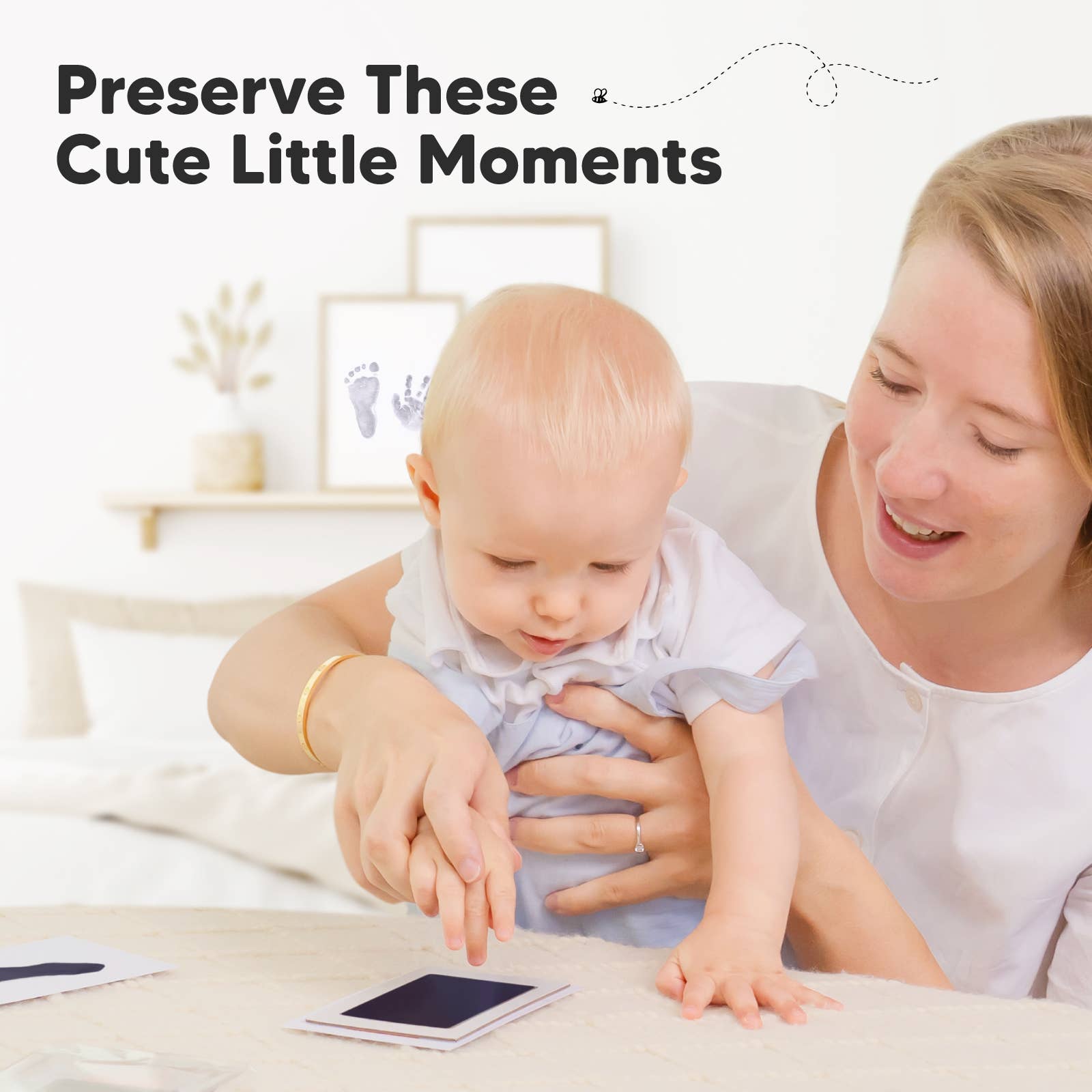 Crépuscule Lot de 4 tampons à encre sans encre, kit d'empreintes de bébé, kit d'empreinte de pattes de chien en vente sur Faire6