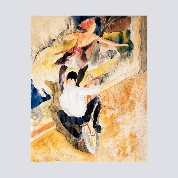 Acrobates à vélo (1917) Reproduction d'art pour la vente par Milisima Studio