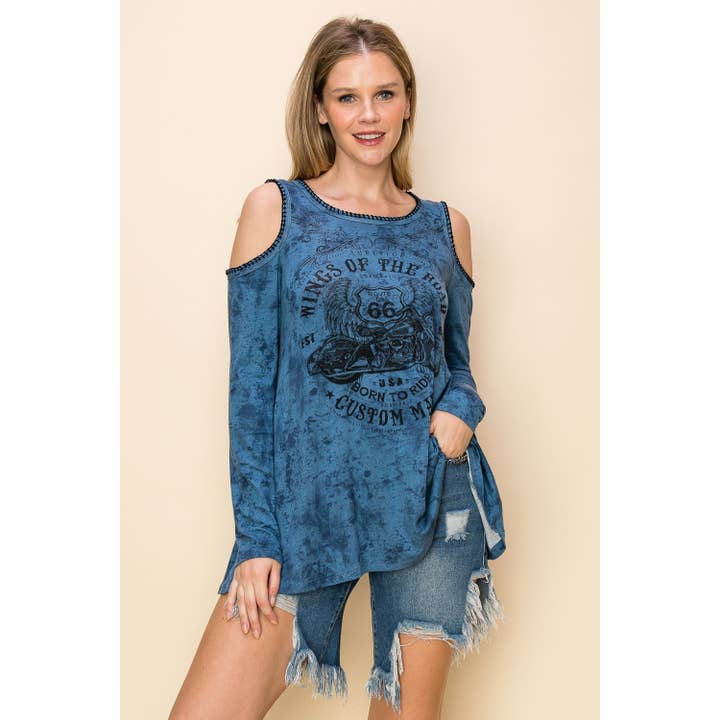 Top con spalle scoperte motociclista per la vendita all'ingrosso da parte di VOCAL