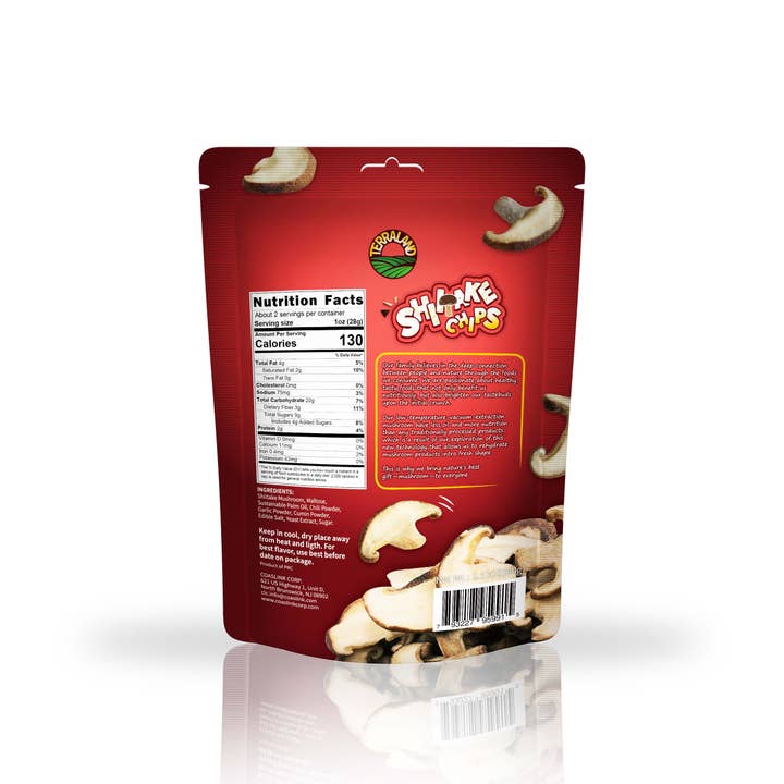 TerraLand - Wholesale Chips - Terraland Shiitake Chips (Spicy) 8*2.12oz (60g)1