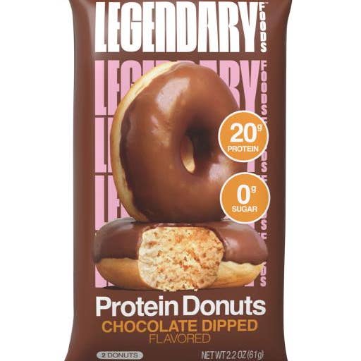 L&F Universal Goods - Vendita all'ingrosso Barrette - Ciambelle Proteiche Leggendarie Ricoperte di Cioccolato 12/65g0