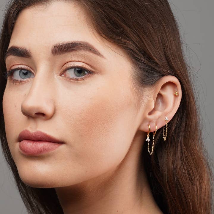 Diat - Wholesale Hoop Earrings - Tiny Piercing Hoops