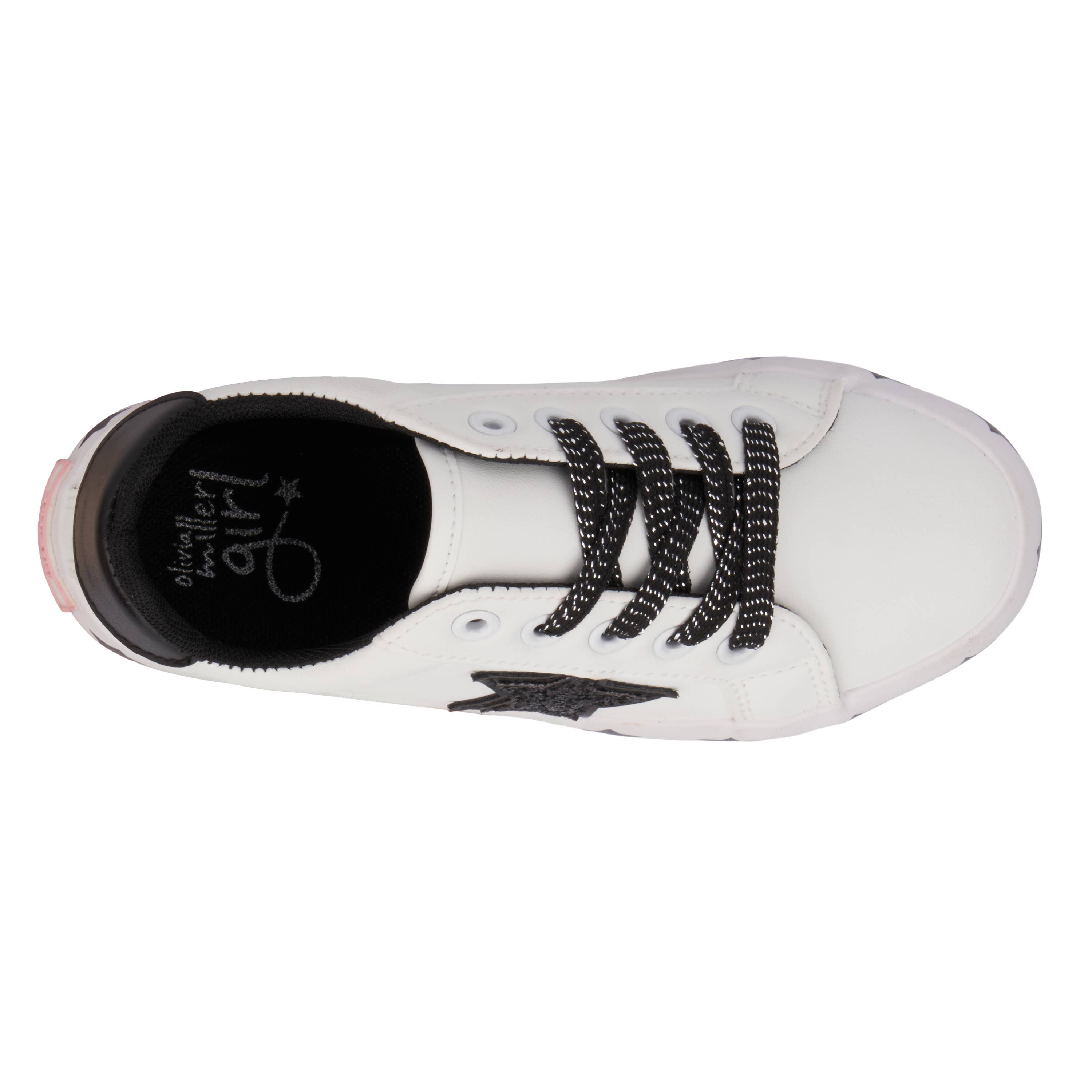 WHITE Olivia Miller Girl's Super Starr Low Top Sneakers for wholesale on Faire3