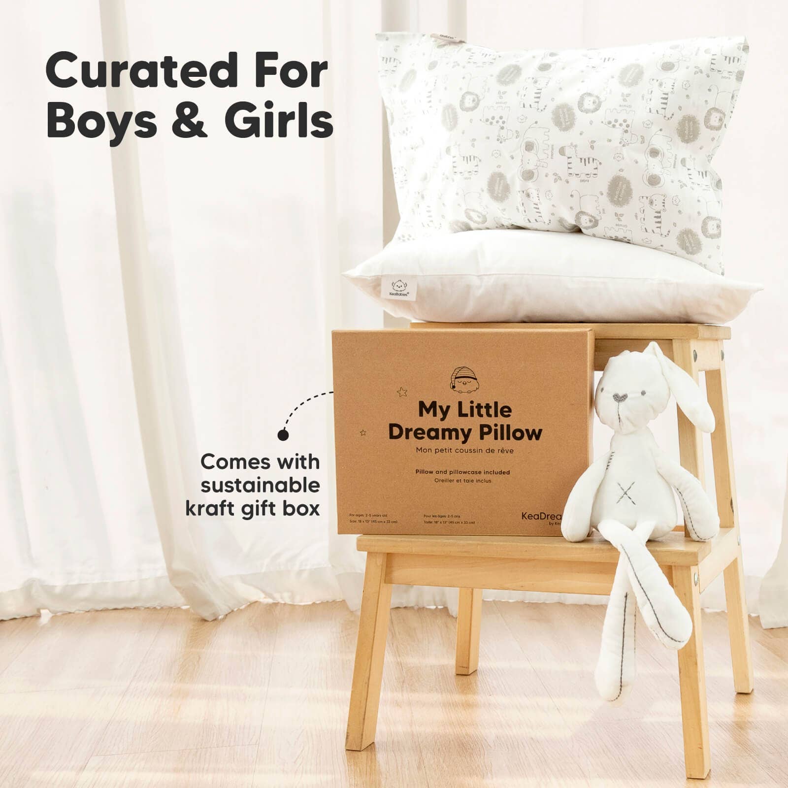 Dino feliz Almohada para niños pequeños de 13 x 18 pulgadas con funda de almohada de venta al por mayor en Faire8