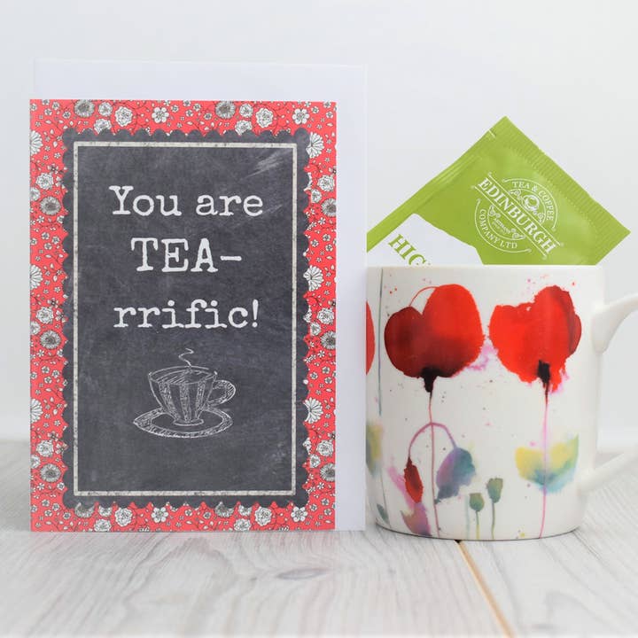 Tepose Lykønskningskort - TEA-018 for engroshandel hos Smith & Ross Designs