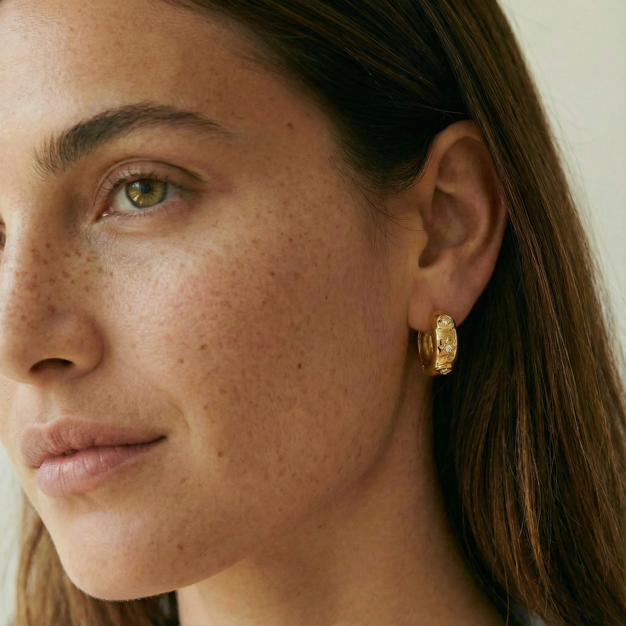 Hoft Studio - Wholesale Huggie Earrings - Celestial Hoops2