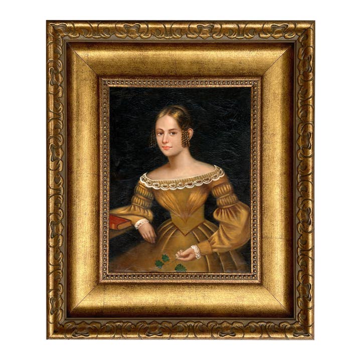 Madison Bay Co. - Historical Home Decor Reproductions - Wholesale Painting/drawing - Portrait of a Woman in Yellow Dress Painted Print on Canvas13