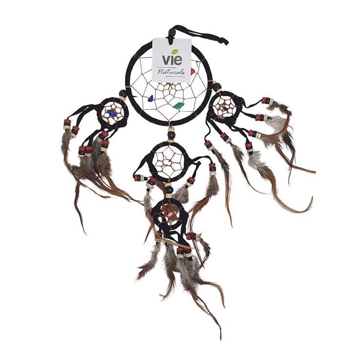 VIE - Wholesale Dream Catcher - Dream Catcher with Beads, 9cm Ring with 4 Smaller Rings