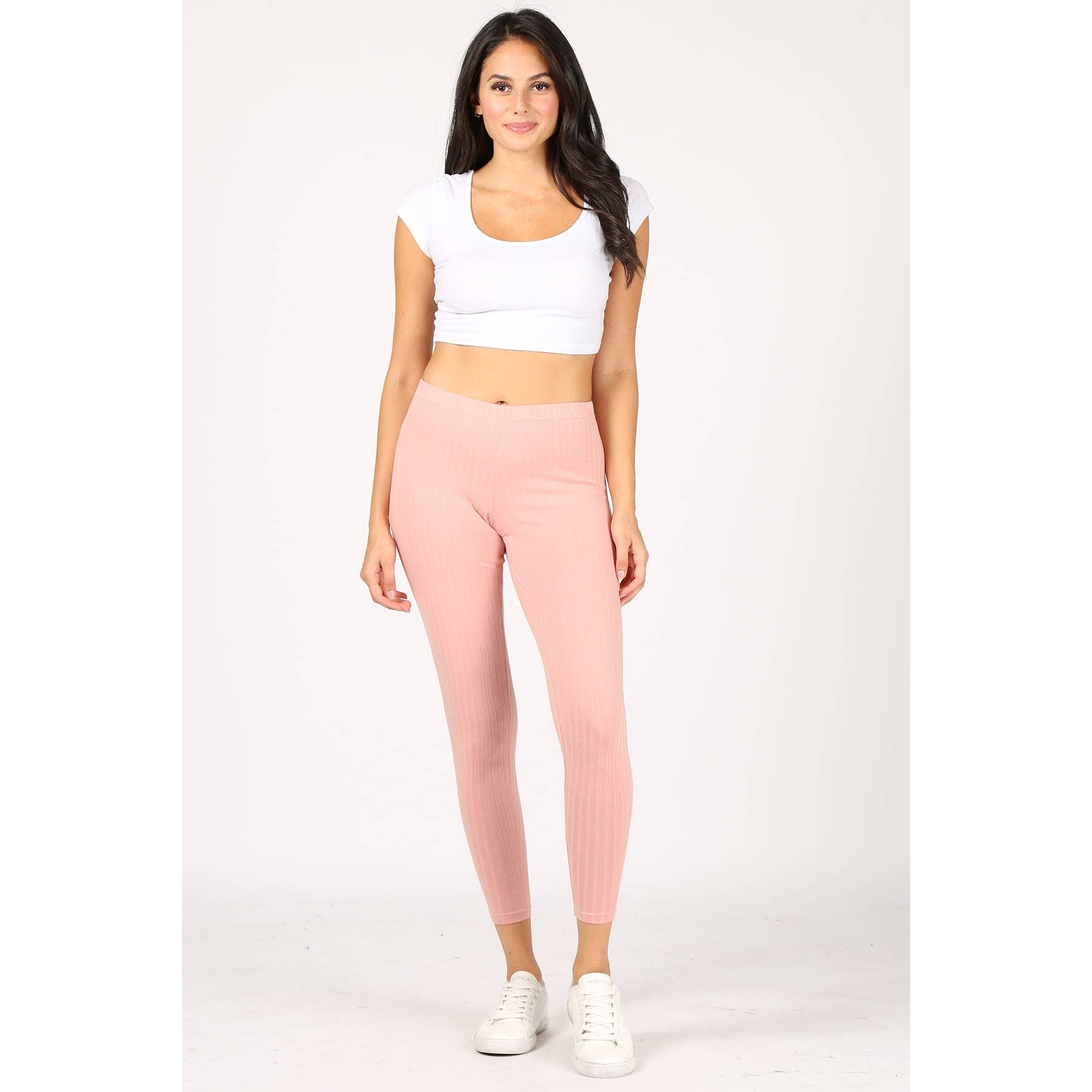 UP CLOTHING - Wholesale Athletic/Lounge Leggings - Women's - High-Waisted Ribbed Leggings1