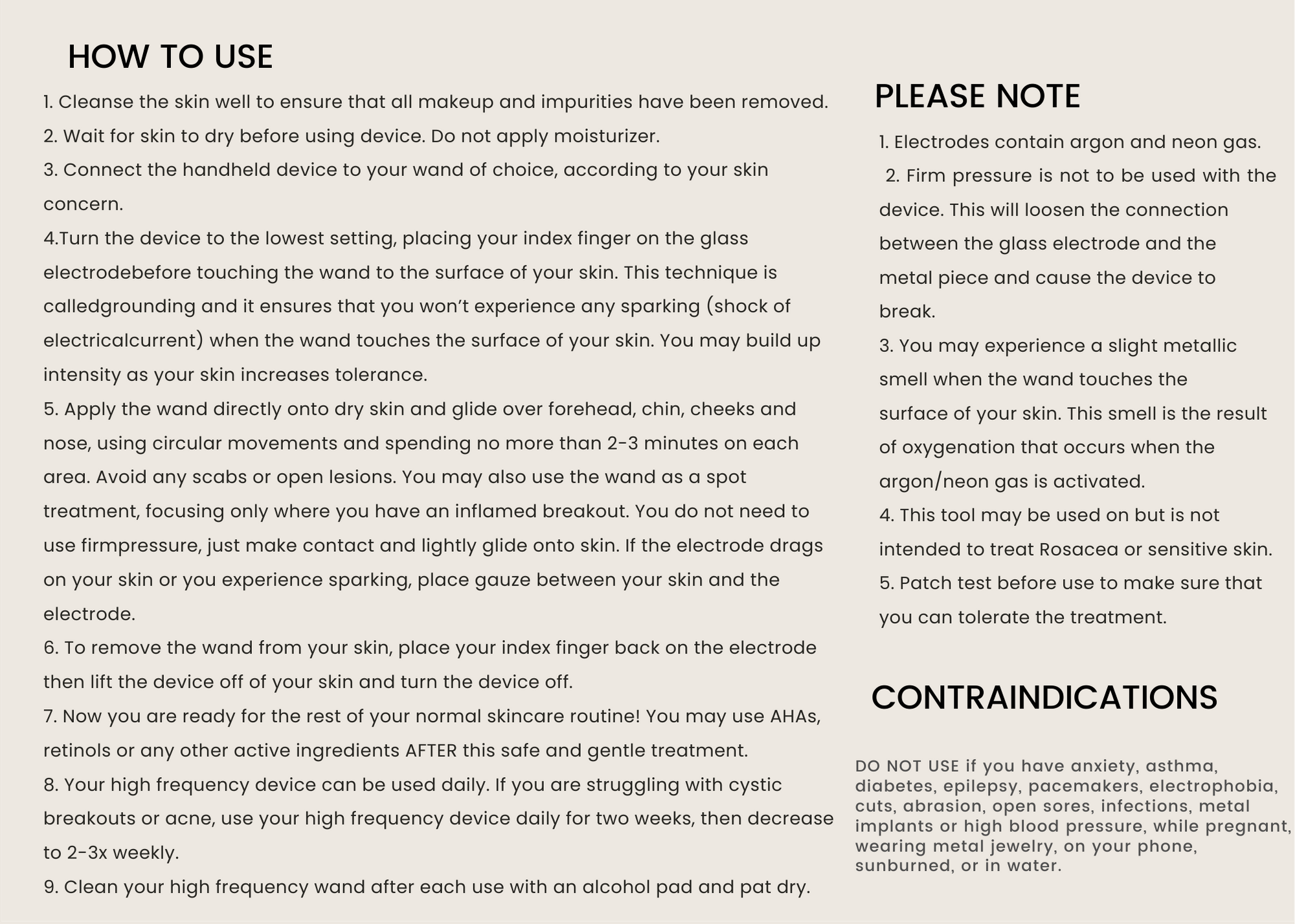 The Things We Do – Dispositivo eletrónico para cuidados com a pele por atacado – Vand de Alta Frequência7