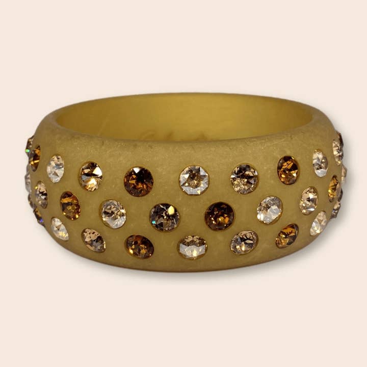 Bracelet-jonc Bari beige pour la vente par Coloristers