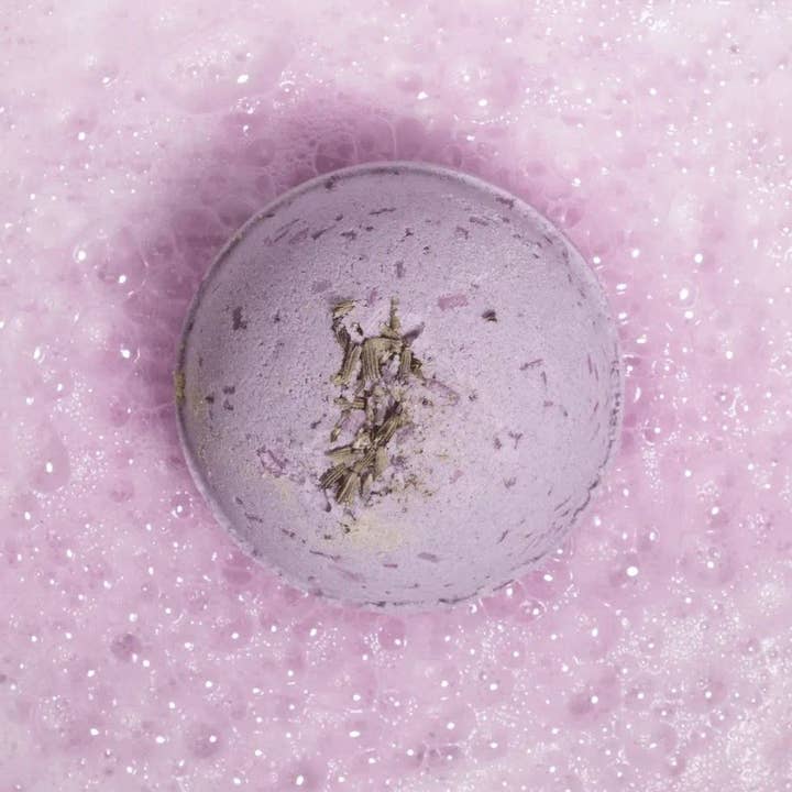 Pure Drop - Wholesale Bath Bomb/Fizz - Dreamy and Calm Lavender Large Bath Bomb - 8oz
