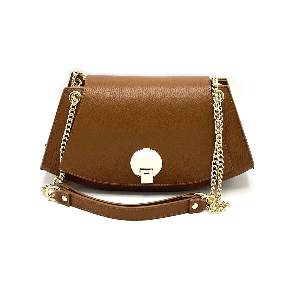 Suie Valentini srl – Großhandel Henkeltasche – Damen – Echtes Leder Umhängetasche mit Kette, handgefertigt in Italien, Art. 1124391