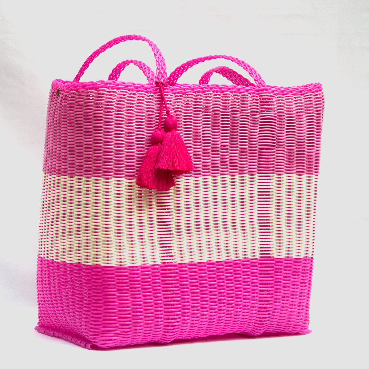 ixöq - Wholesale Tote Bag - Women's - Ixoq Recycled Plastic Cesta Tote Ex-Large ~ 3 Color Paneled9