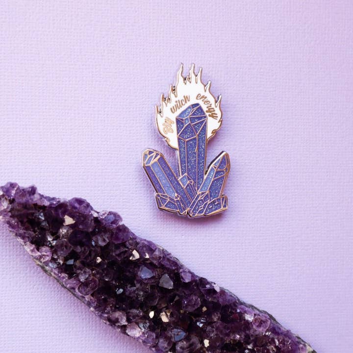 Lady Moon Co.® - Wholesale Lapel Pin/Button - Big Witch Energy Pin1