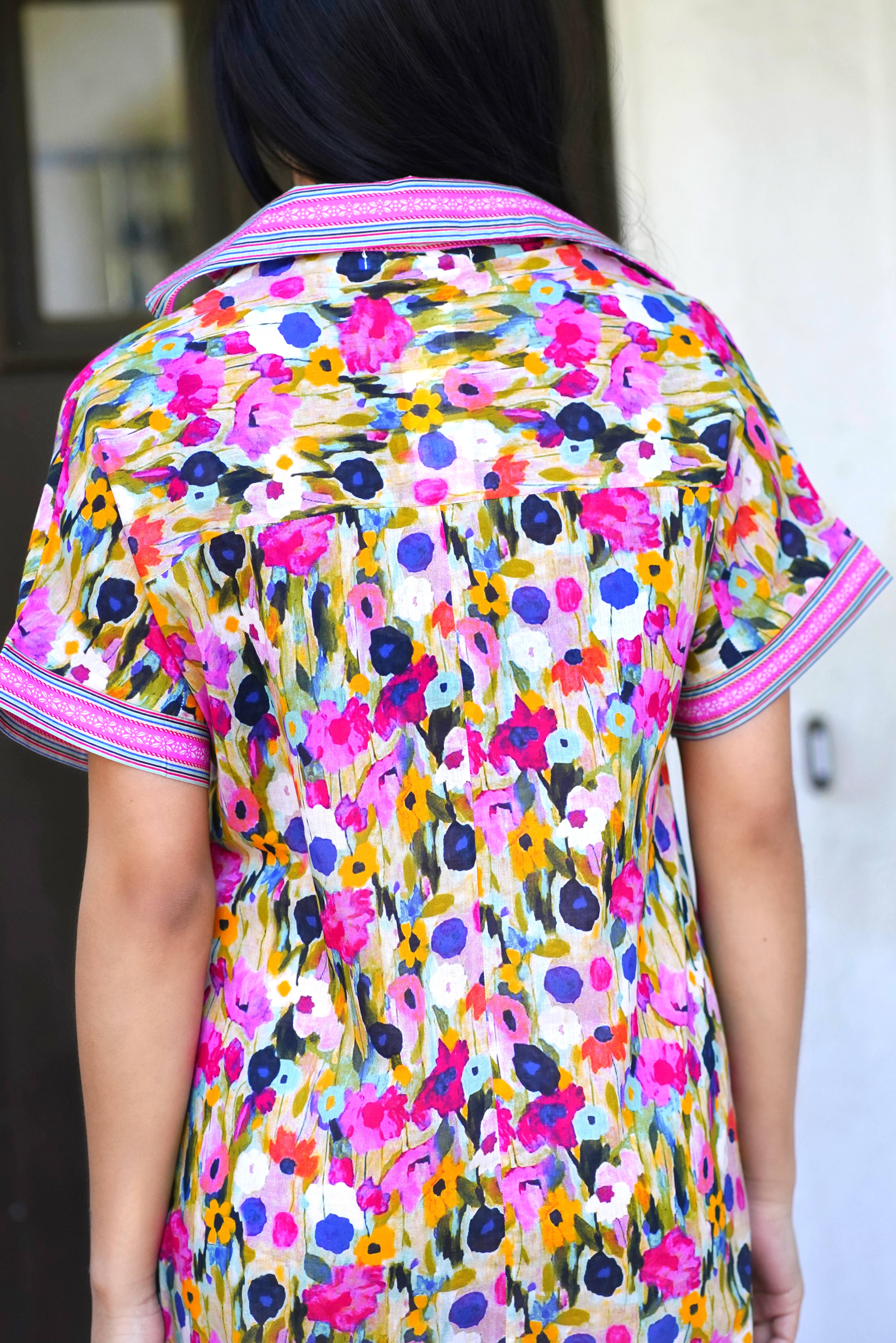 Rosa floral Vestido Floral Tallulah Rosa para venda a revendedores na Faire7