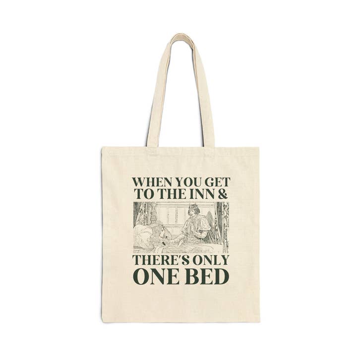 Only One Bed Romance Tropes Tote Bag for Romance Readers for wholesale by Opal and June