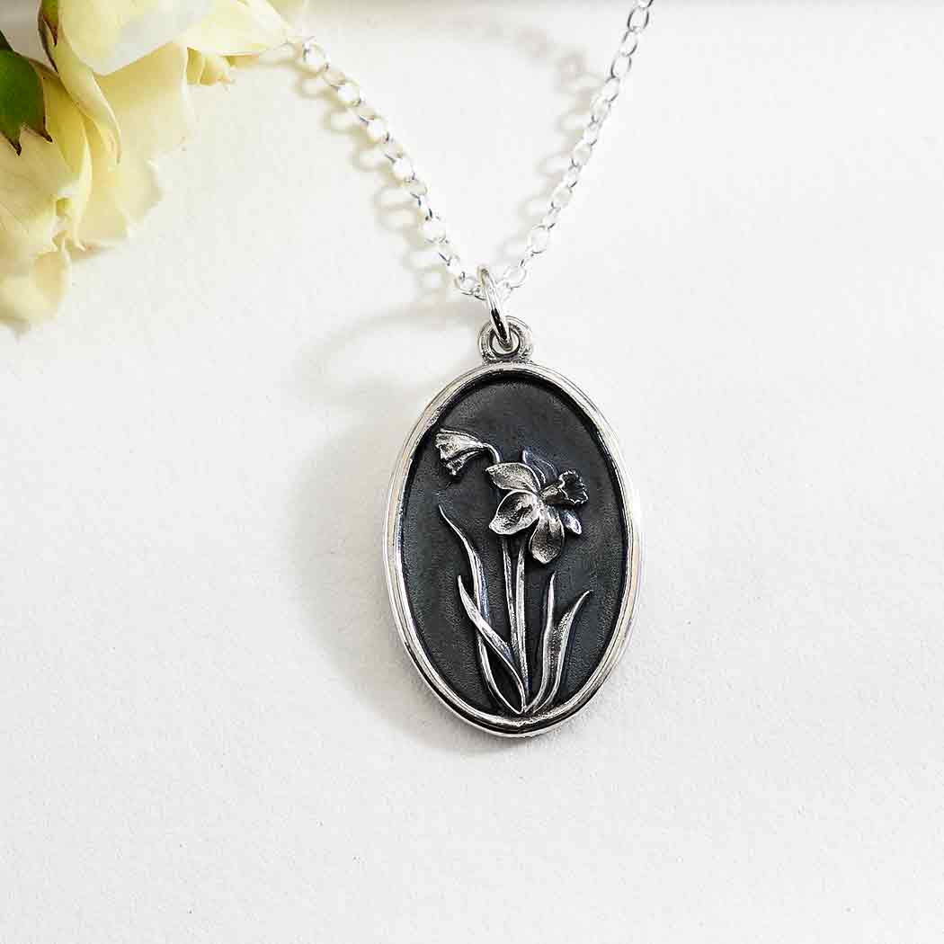 Nina Designs - Wholesale Pendant/Charm Necklace - Sterling Silver Birthflower Necklaces18