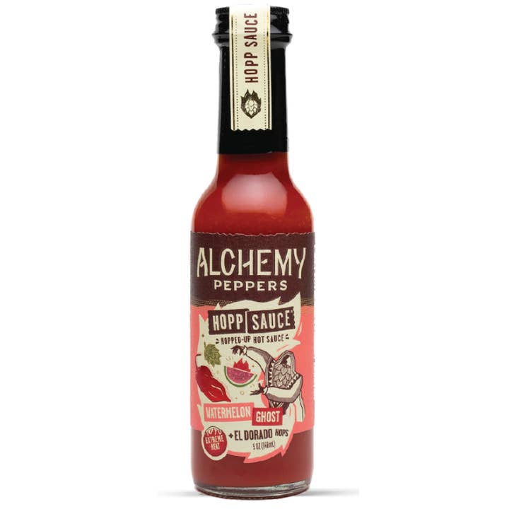 Watermelon + Ghost Pepper (5oz) for wholesale by Alchemy Peppers