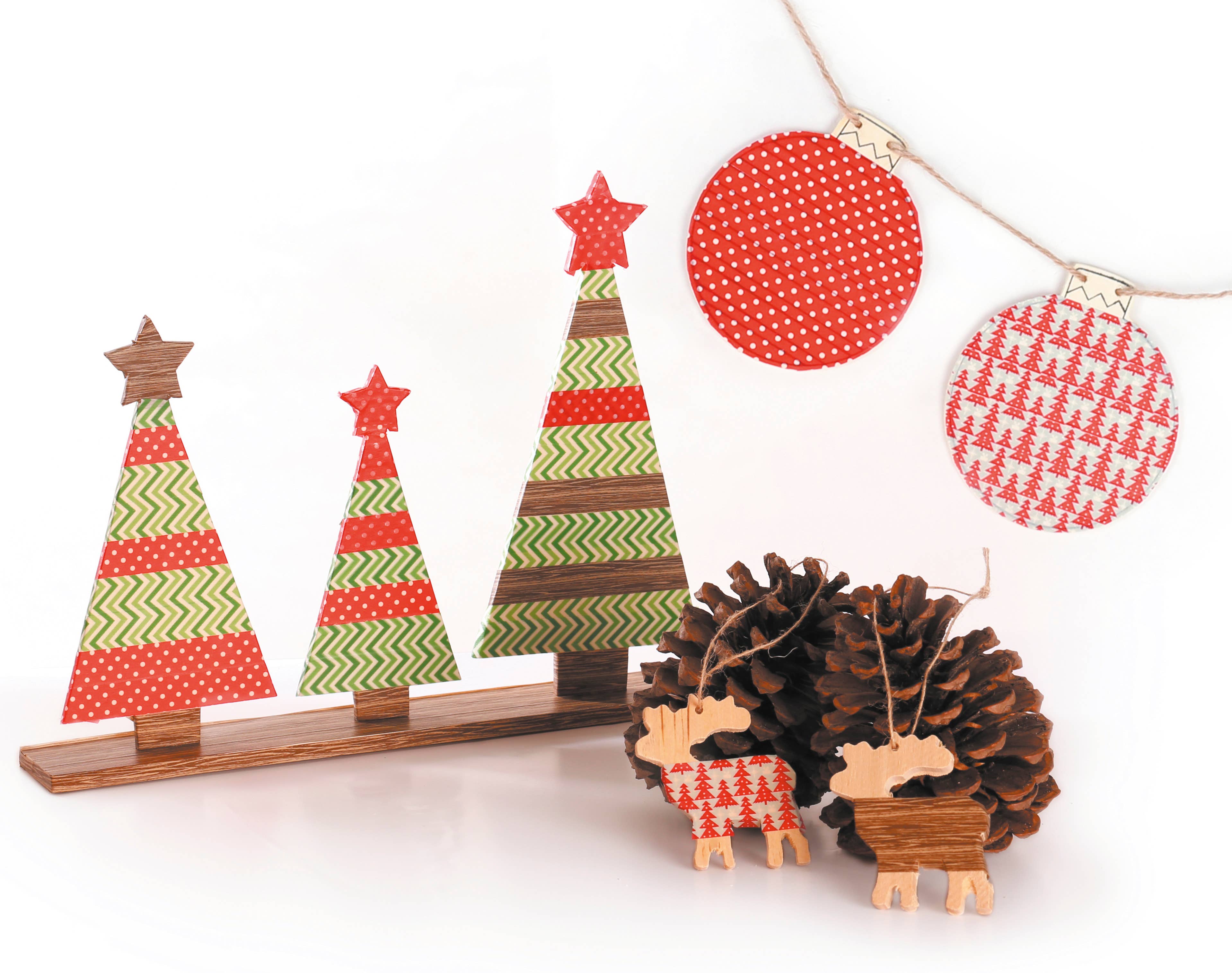 Graine Créative - Vente Bougies originales - LOT 6 RUBANS ADHESIFS ASSORTIMENT HIVER 15x10m5