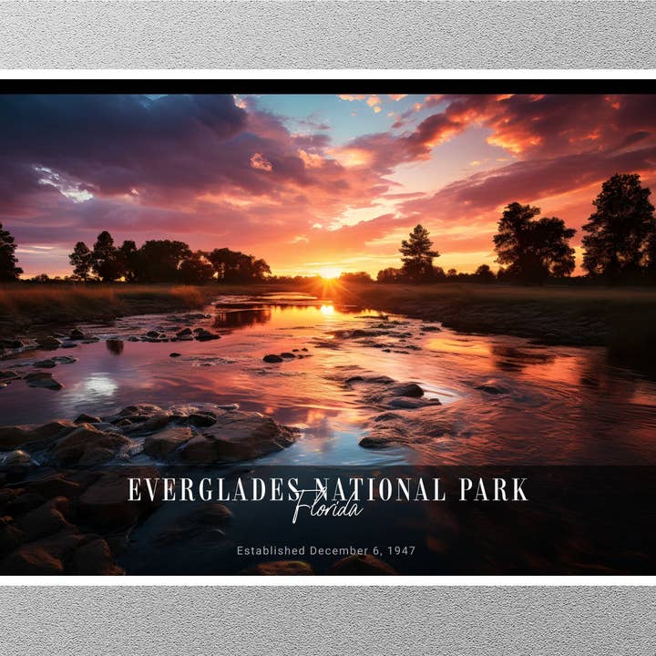 Everglades Sunrise National Park Sticker for wholesale by GraffMerch.com
