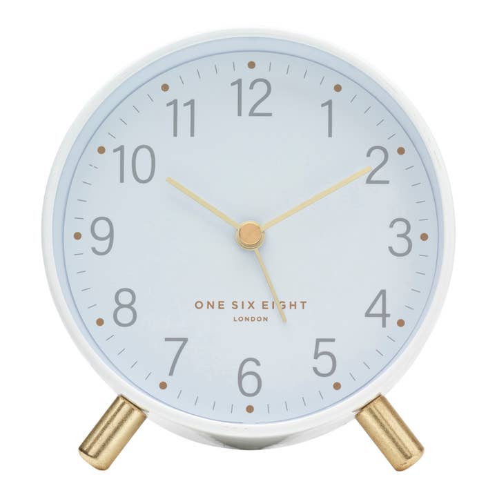 Reloj despertador silencioso Maisie White para venta al por mayor de One Six Eight London by PS Home and Living