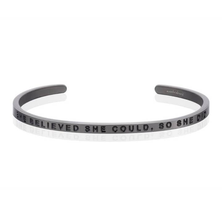 MantraBand - Wholesale Cuff Bracelet - She Believed She Could