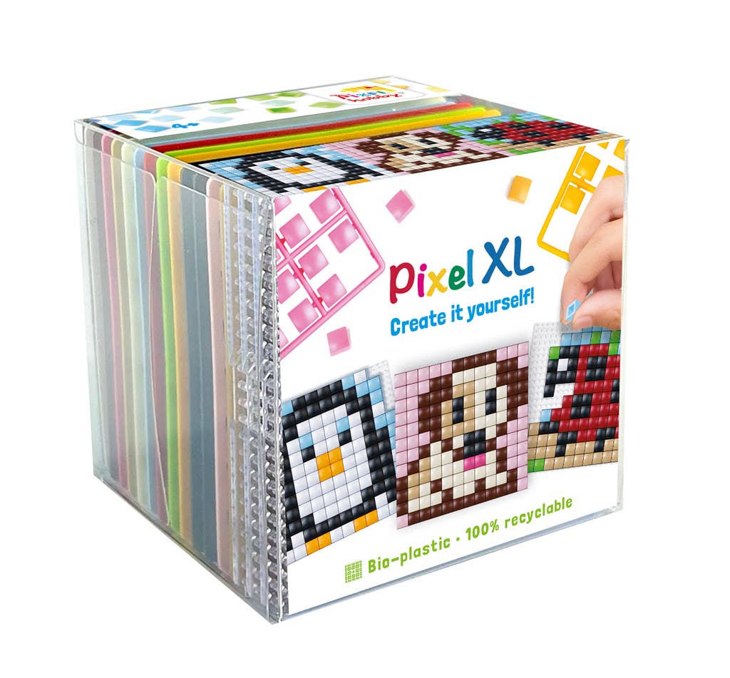 Pixelhobby - Venta al por mayor Kit de manualidades - Niños - Set de 3 Pixel XL Sostenibles para Niños - Animales0